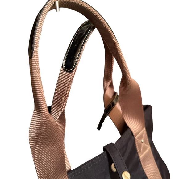 Franco Sarto Dark Brown Mini Tote with Gold accents multiple pockets 16”x11”x4" - Picture 4 of 16